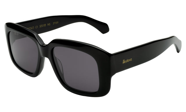 Geno Sunglasses Side Profile in Black / Grey