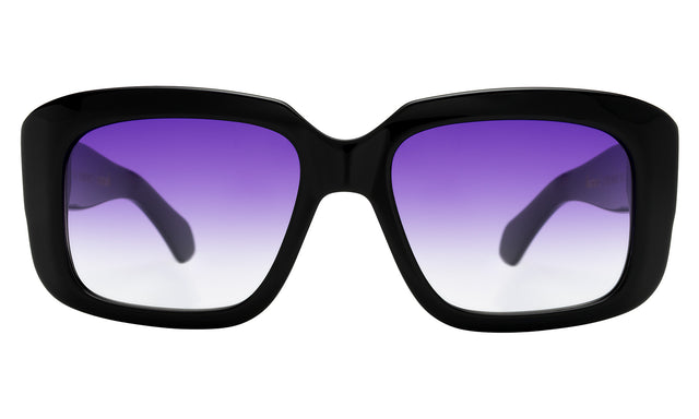 Geno Sunglasses in Black with Purple Gradient