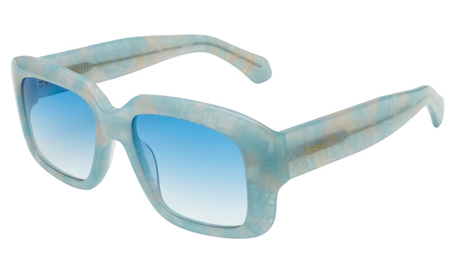 Geno Sunglasses Side Profile in Celeste / Blue Gradient See Through