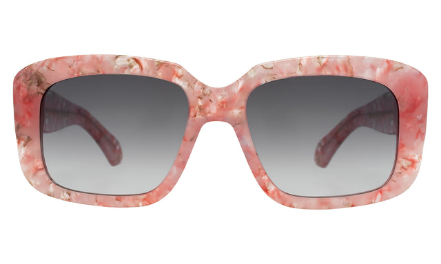 Geno Sunglasses in Rose Quartz with Grey Gradient
