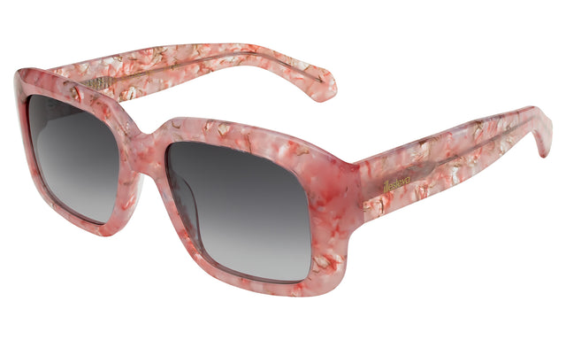 Geno Sunglasses Side Profile in Rose Quartz / Grey Gradient