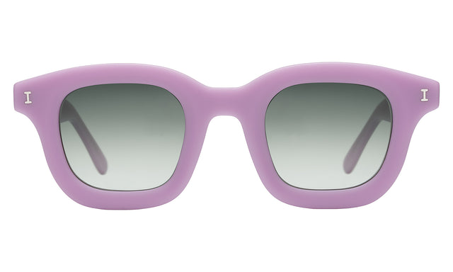 George Sunglasses in Matte Lilac with Olive Flat Gradient