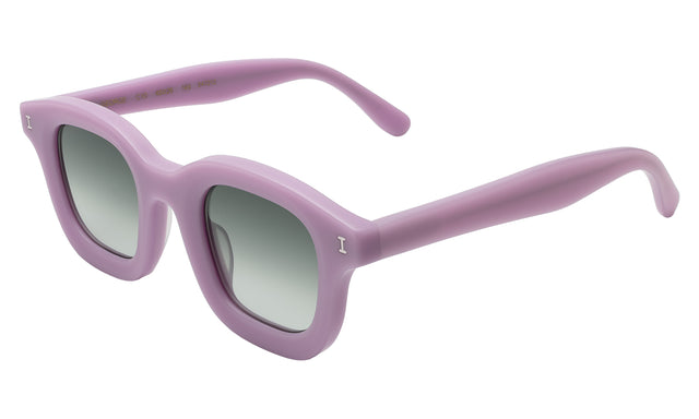 George Sunglasses Side Profile in Matte Lilac / Olive Flat Gradient