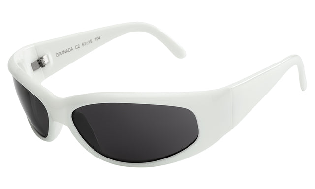 Granada Sunglasses Side Profile in White