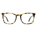 Front view of Greg Optical in Tortoise/Optical