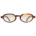 Front view of Hamburg Sunglasses in Havana/Taupe Flat Gradient