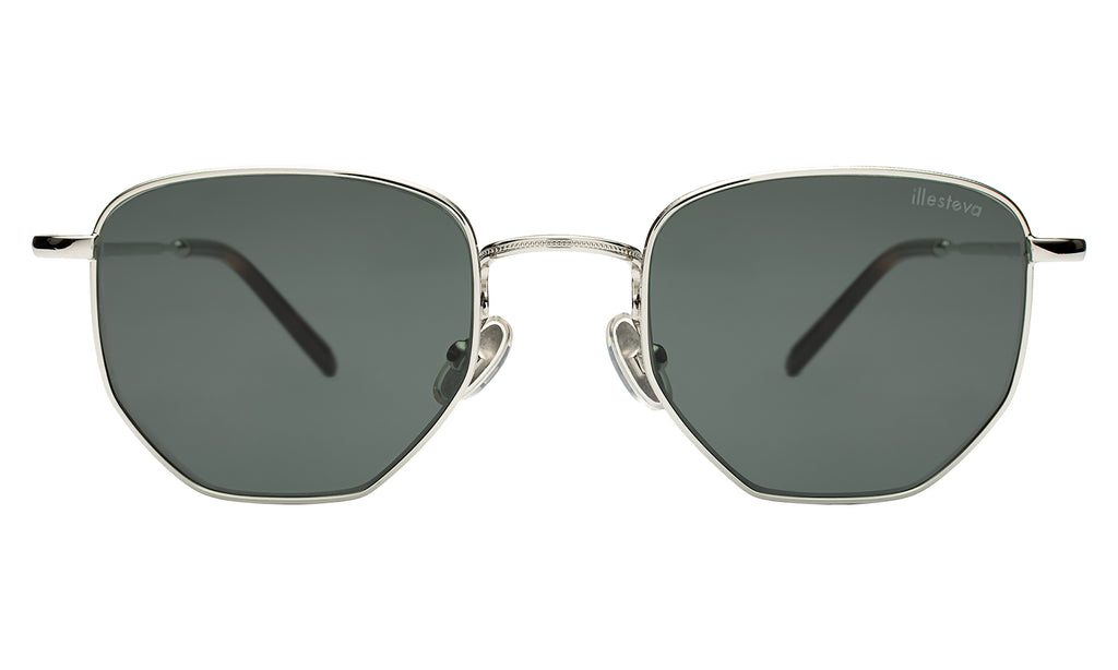 Illesteva Black and Silver Sunglasses Illesteva Leonard sunglasses - Black Safari w/ Silver Mirror main image 2