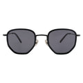Front view of Hunter Ace Sunglasses in Matte Black/Grey
