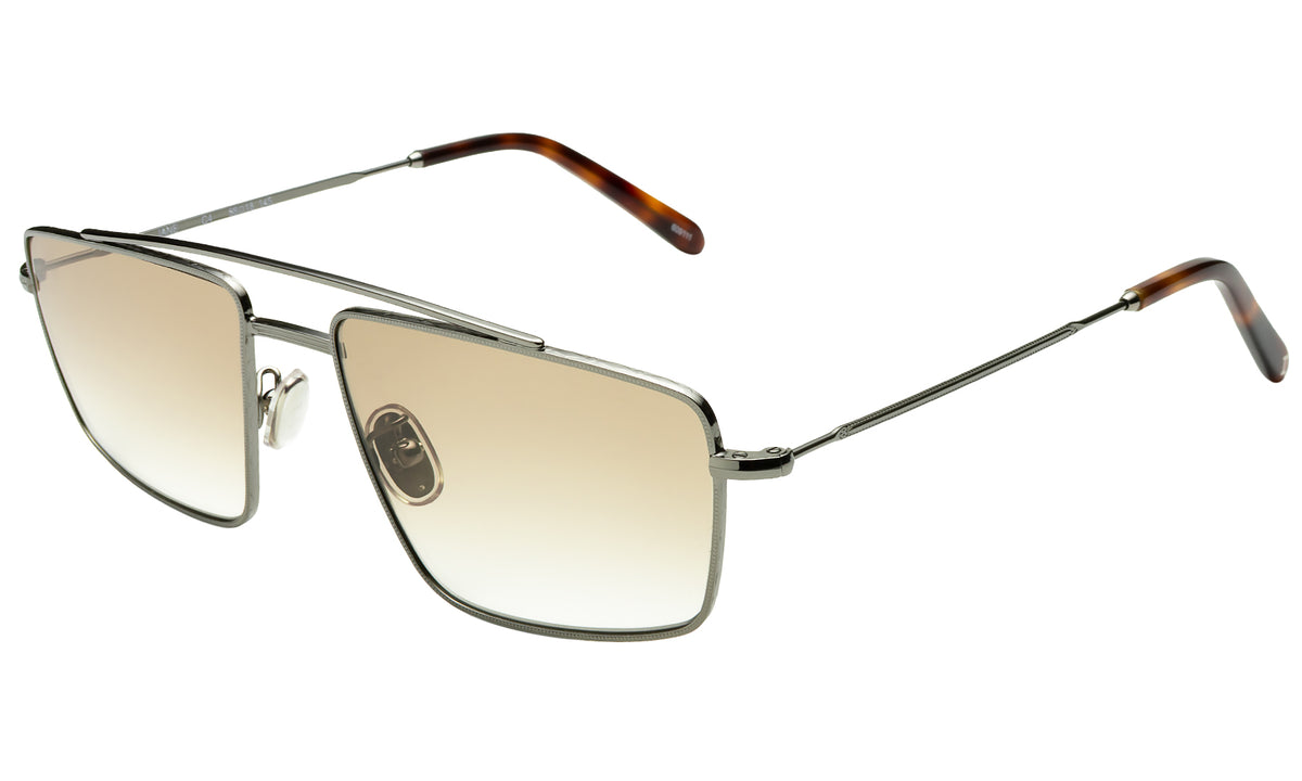 Jane Sunglasses in Gunmetal with Taupe Gradient lenses, side view