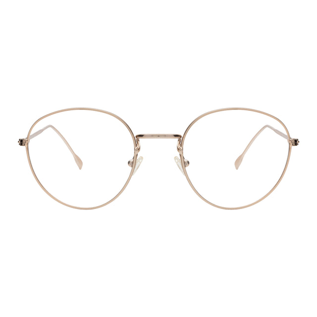  Jefferson Optical front view in Rose Gold Optical