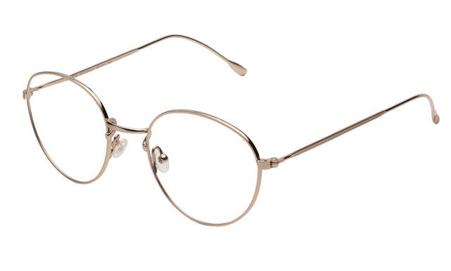  Jefferson Optical side view in Rose Gold Optical