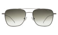 Front view of Lafayette Sunglasses in Gunmetal/Olive Flat Gradient