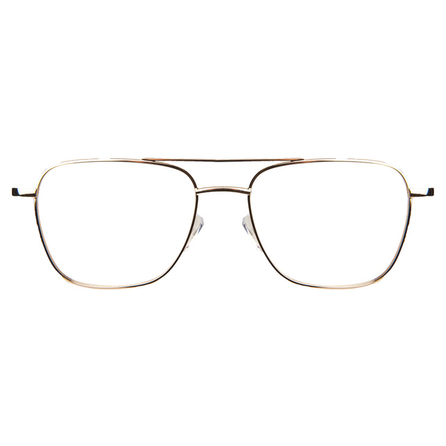Lafayette Optical front view in Gold Optical