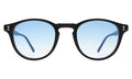 Front view of Lawrence Sunglasses in Black/Blue Flat Gradient See Through