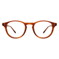 Front view of Lawrence Optical in Red Havana/Optical
