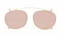 Front view of Lenox Clip On in Gold/Rose Mirror