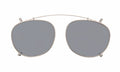 Front view of Lenox Clip On in Silver/Metal Mirror