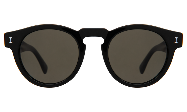 Leonard Sunglasses in Black with Dark Olive