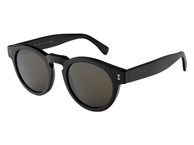 Leonard Sunglasses Side Profile in Black / Dark Olive