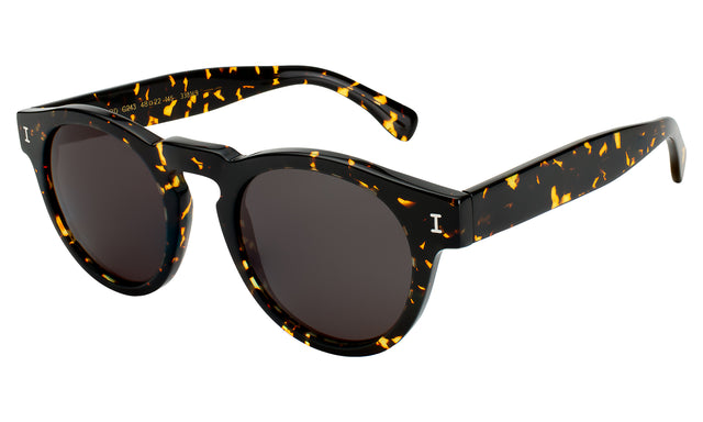 Leonard Sunglasses Side Profile in Flame / Grey