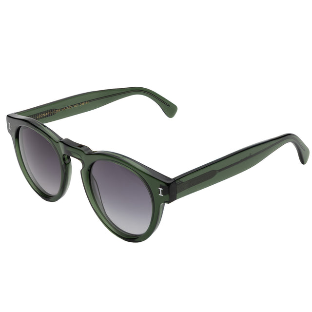 Leonard Sunglasses front view in Pine with Grey Gradient