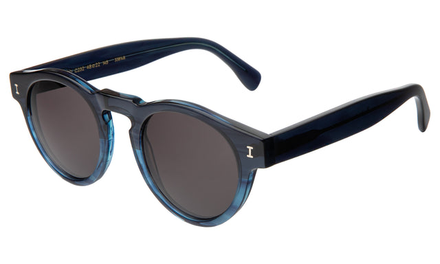 Leonard Sunglasses side view in Aegean Blue / Grey