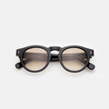 Front view of Leonard Sunglasses in Black/Taupe Gradient
