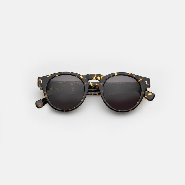 Leonard Sunglasses side view in Flame / Grey