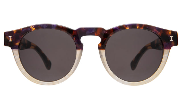 Leonard Sunglasses in H/H Rum Raisin Bone with Grey