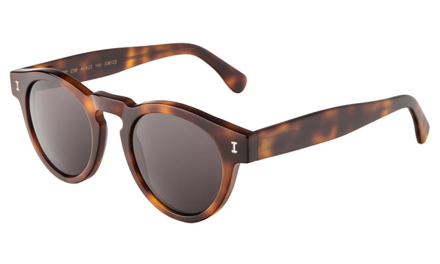 Leonard Sunglasses side view in Havana / Grey