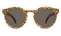 Front view of Leonard II Sunglasses in Cheetah/Blond/Brown/Grey