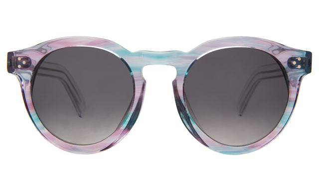 Leonard II E Sunglasses in Unicorn Clear with Grey Gradient