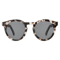 Front view of Leonard II E Sunglasses in White Tortoise/Grey