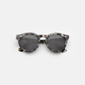 Front view of Leonard II E Sunglasses in White Tortoise/Grey
