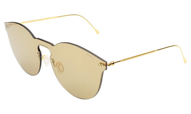  Leonard II Mask Sunglasses side view in Super Gold / Super Gold