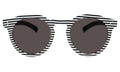 Front view of Leonard II Sunglasses in Stripes/Grey