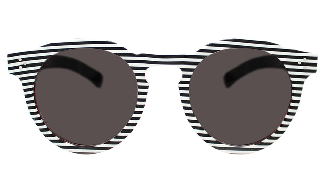 Leonard II Sunglasses front view in Stripes with Grey