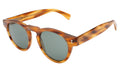 Front view of Leonard Sunglasses in Teak/Olive
