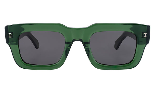 Lewis 50 Sunglasses in Pine with Grey Flat