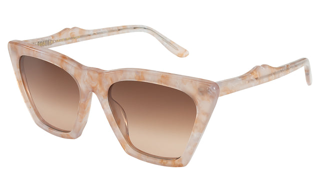 Lisbon Sunglasses Side Profile in Cashmere / Brown Gradient