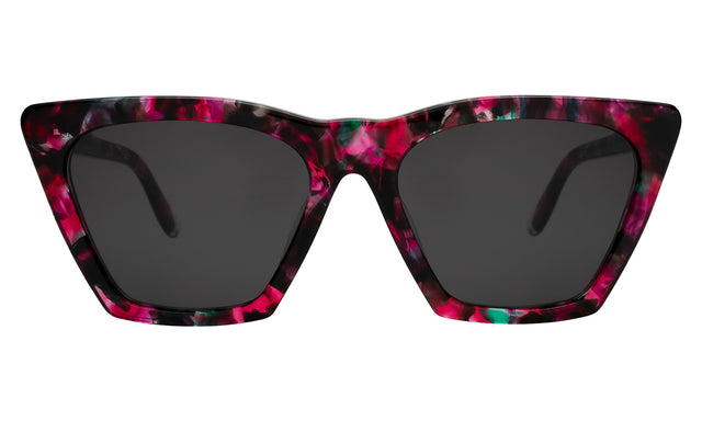 Lisbon Sunglasses in Hibiscus with Grey 