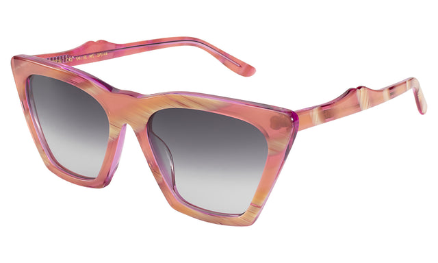 Lisbon Sunglasses Side Profile in Monte Rosa / Grey Gradient