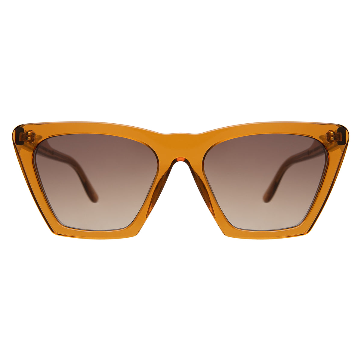 Lisbon Sunglasses in Cider with Brown Gradient lenses, front view