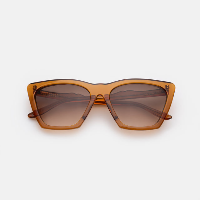 Lisbon Sunglasses side view in Cider / Brown Gradient