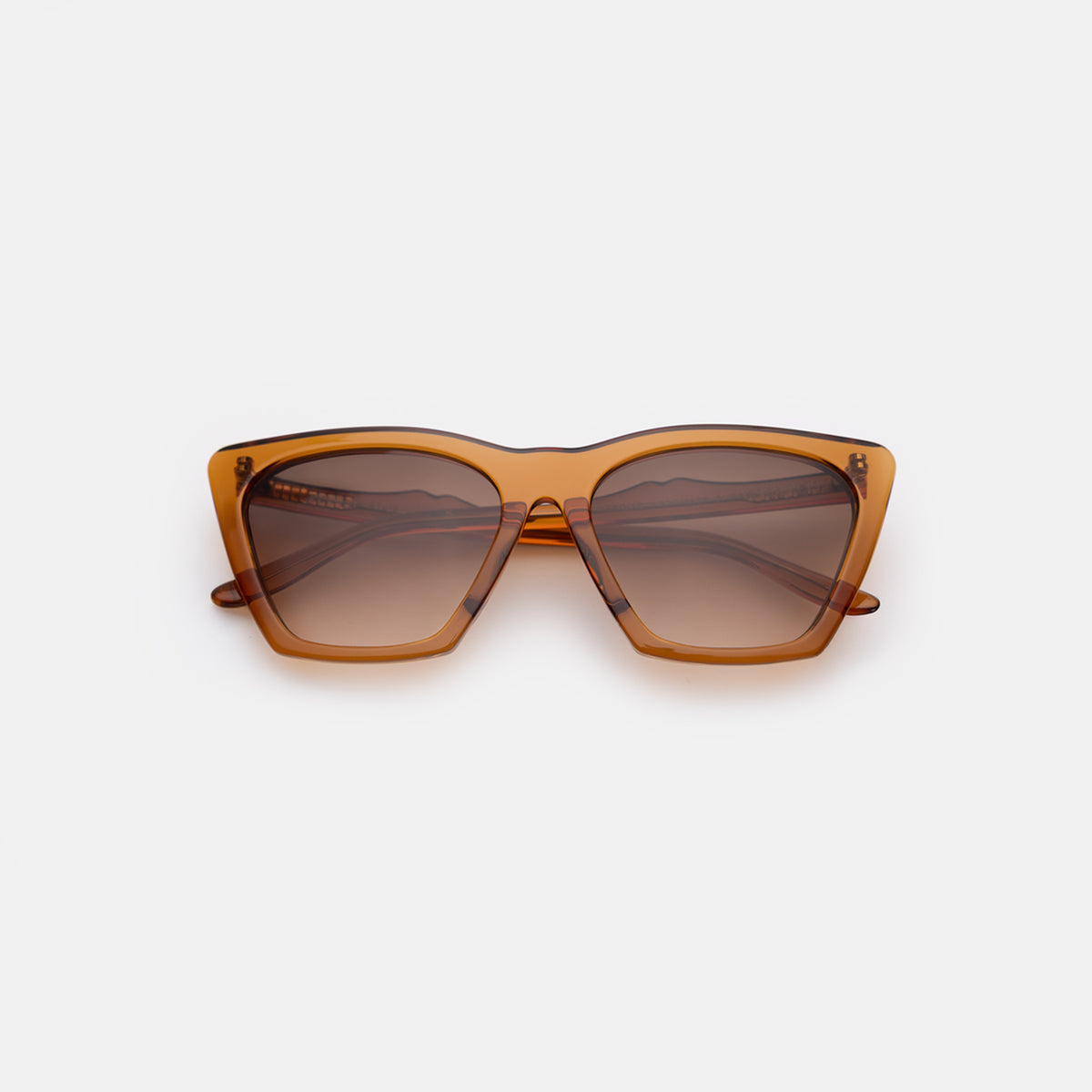 Lisbon Sunglasses in Cider with Brown Gradient lenses
