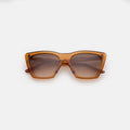 Front view of Lisbon Sunglasses in Cider/Brown Gradient