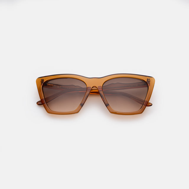 Lisbon Sunglasses side view in Cider / Brown Gradient