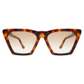 Front view of Lisbon Sunglasses in Havana/Taupe Gradient