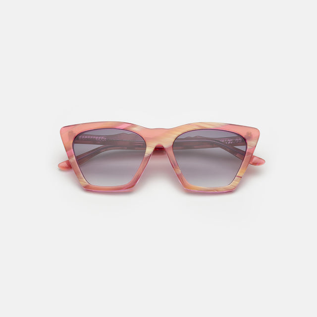 Lisbon Sunglasses side view in Monte Rosa / Grey Gradient