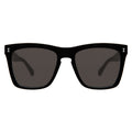 Front view of Los Feliz Sunglasses in Black/Grey